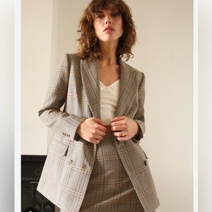 Aritzia - Marguex blazer - plaid- size 4